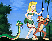 JUNGLE GIRL & THE LOST ISLAND OF THE DINOSAURS